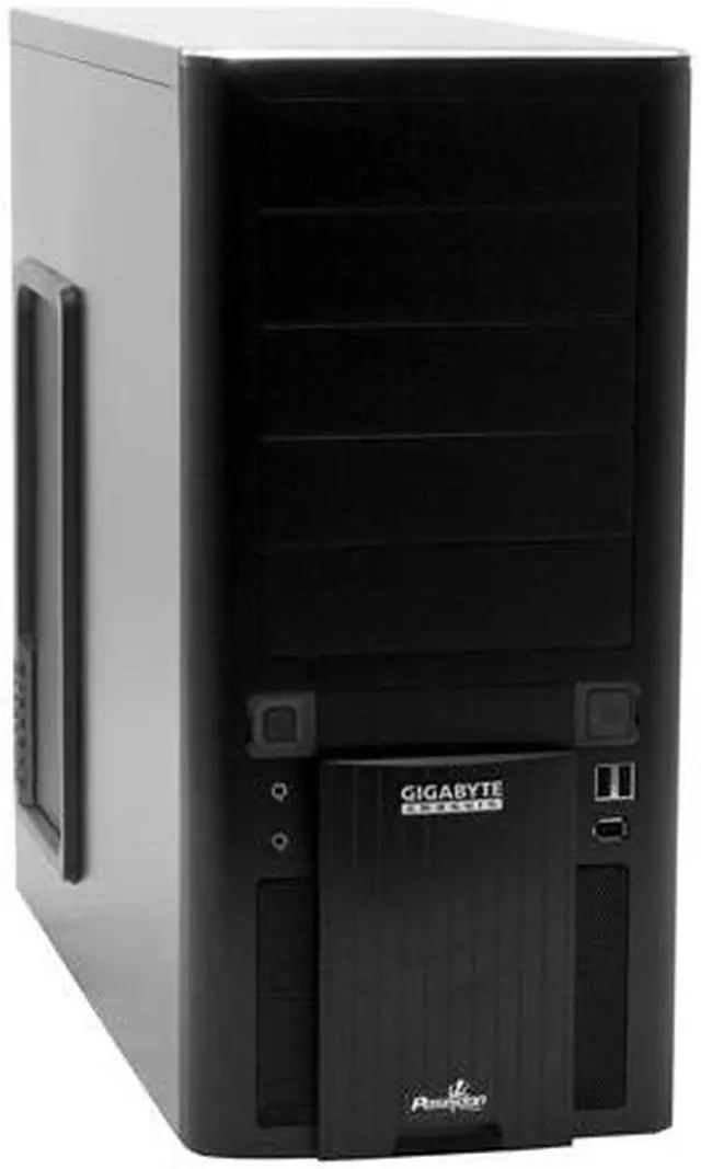 Main image of GIGABYTE GZ-XA1CA-STB Black Front bezel : Aluminum Body : SECC ATX Mid Tower Computer Case