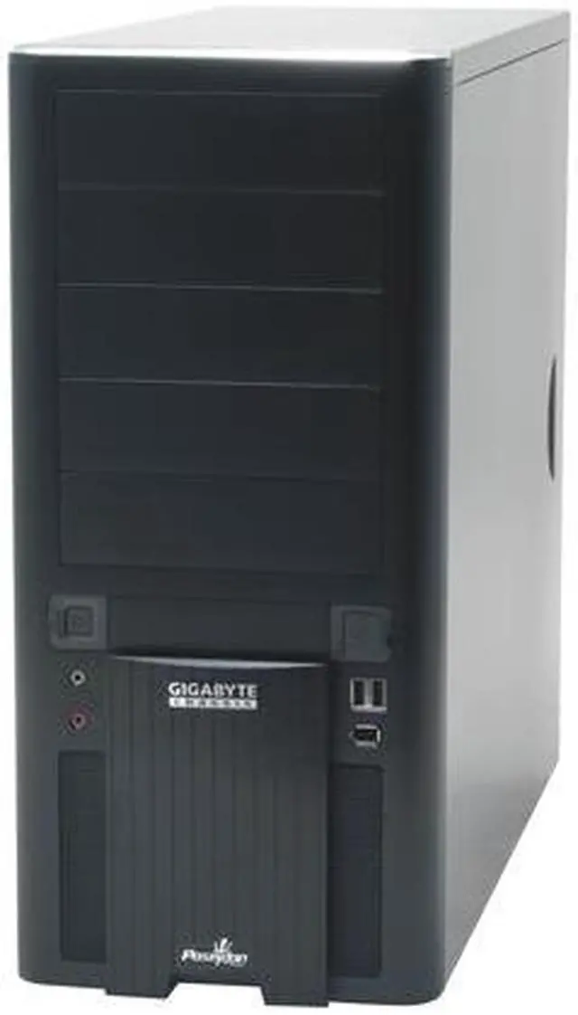 Alt view image 2 of 12 - GIGABYTE GZ-XA1CA-STB Black Front bezel : Aluminum Body : SECC ATX Mid Tower Computer Case