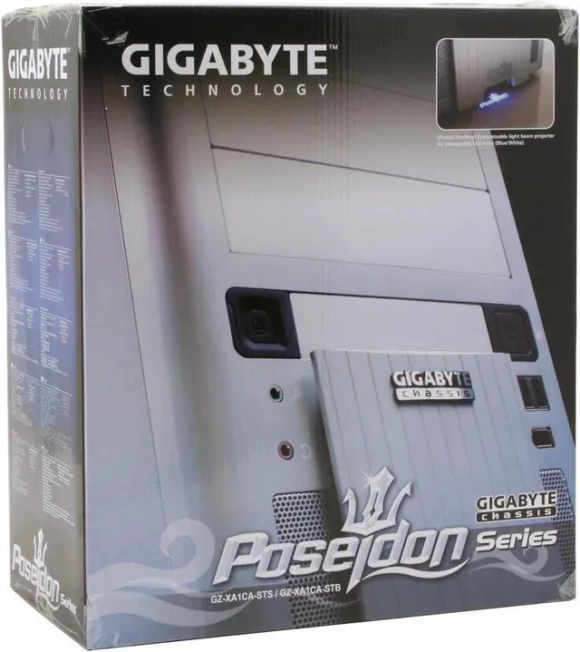 Alt view image 12 of 12 - GIGABYTE GZ-XA1CA-STB Black Front bezel : Aluminum Body : SECC ATX Mid Tower Computer Case