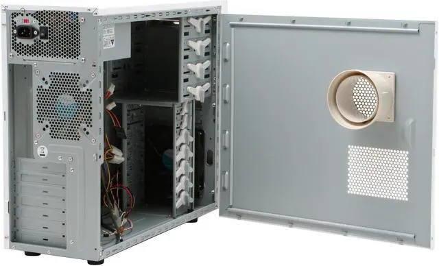Alt view image 10 of 15 - GIGABYTE GZ-X1 BEIGE 0.6mm SECC / ABS Front Panel ATX Mid Tower Computer Case 350W Power Supply
