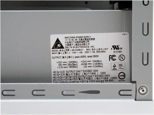 Alt view image 14 of 15 - GIGABYTE GZ-X1 BEIGE 0.6mm SECC / ABS Front Panel ATX Mid Tower Computer Case 350W Power Supply