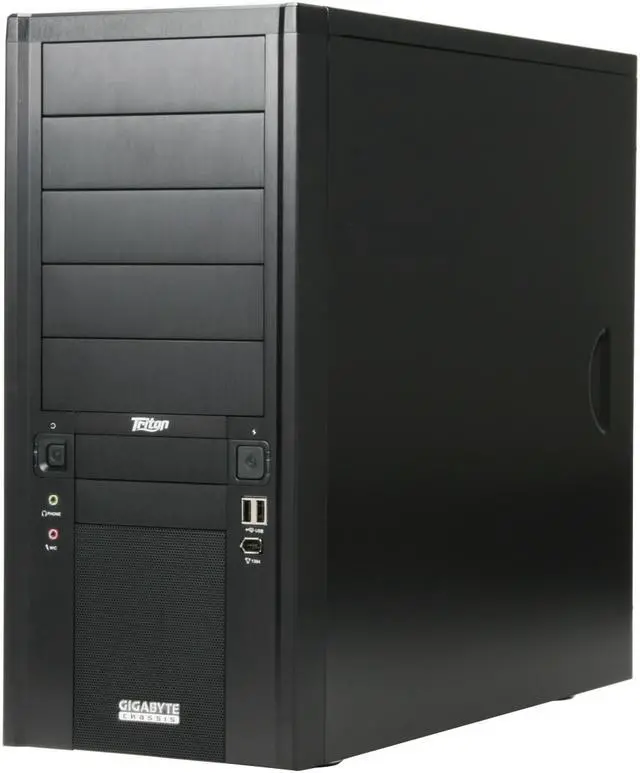 Alt view image 2 of 10 - GIGABYTE Triton 180 Black 0.7mm SECC Steel ATX Mid Tower Computer Case