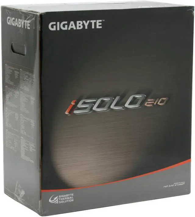 Alt view image 11 of 11 - GIGABYTE iSOLO GZ-AA1CB-SNB Black Aluminum Front Panel/ 0.7mm SECC Housing ATX Mid Tower Computer Case