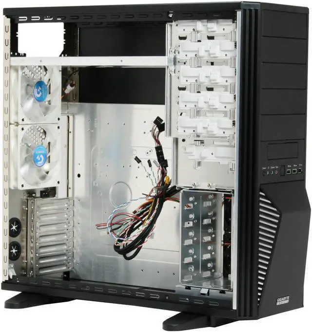 Alt view image 11 of 14 - GIGABYTE GZ-FA2CA-AJB Black Aluminum ATX Full Tower Computer Case
