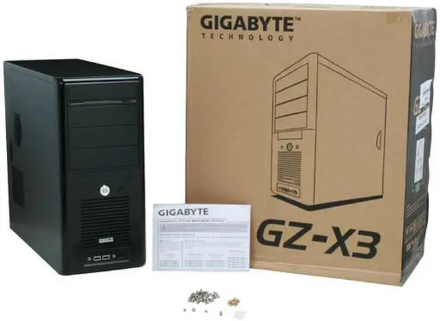 Alt view image 11 of 11 - GIGABYTE GZ-X3BPD-500 Black 0.6mm SECC Steel ATX Mid Tower Computer Case