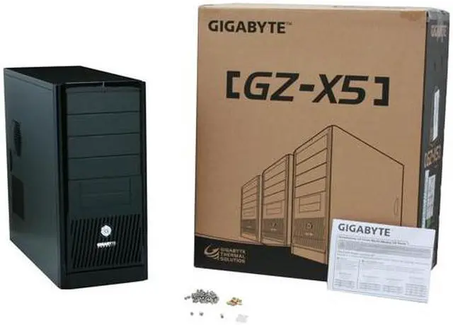 Alt view image 12 of 12 - GIGABYTE GZ-X5 Black ABS / 0.6 mm SECC ATX Mid Tower Computer Case