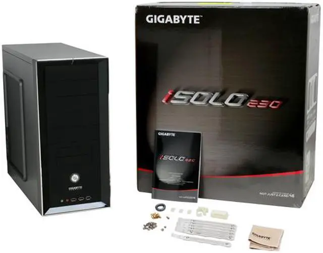 Alt view image 11 of 11 - GIGABYTE iSolo 230 GZ-AA3CBI-SNG Black / Gray Aluminum / Steel ATX Mid Tower Computer Case