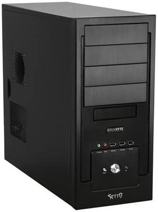Main image of GIGABYTE Setto 1000 GZ-AX1CBS-SNB Black Aluminum / Steel ATX Mid Tower Computer Case