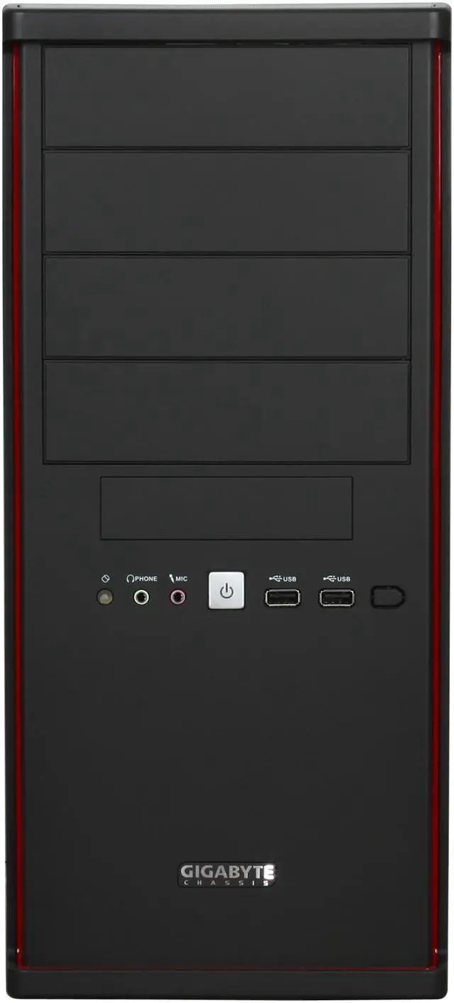 Alt view image 2 of 11 - GIGABYTE GZ-X7 Black ABS / 0.6 mm SECC ATX Mid Tower Computer Case