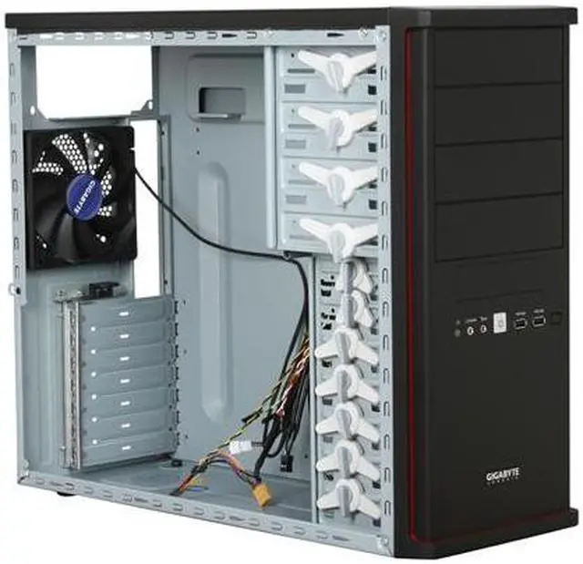 Alt view image 8 of 11 - GIGABYTE GZ-X7 Black ABS / 0.6 mm SECC ATX Mid Tower Computer Case