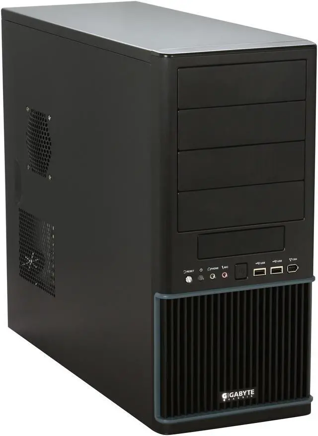 Main image of GIGABYTE Setto 1020 GZ-AX2CBS- SNB Silver / Black Aluminum + ABS/SECC ATX Mid Tower Computer Case