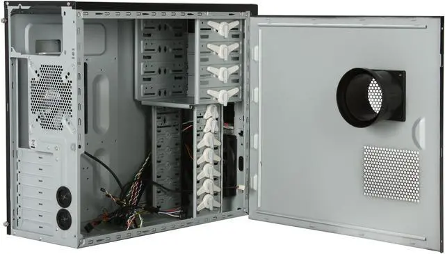 Alt view image 5 of 9 - GIGABYTE Setto 1020 GZ-AX2CBS- SNB Silver / Black Aluminum + ABS/SECC ATX Mid Tower Computer Case