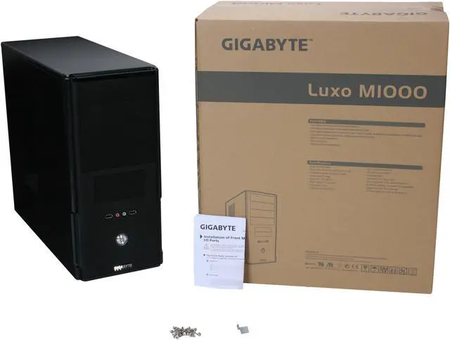 Alt view image 9 of 9 - GIGABYTE Luxo M1000 Black 0.5mm SECC / ABS / Steel Mash ATX Mid Tower Computer Case
