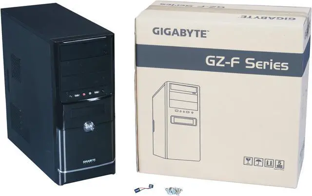 Alt view image 9 of 9 - GIGABYTE GZ-F3HEB Black SECC Steel / ABS ATX Mid Tower Computer Case