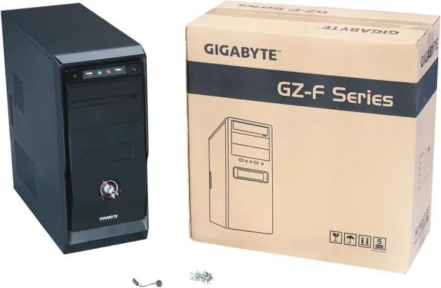 Alt view image 9 of 9 - GIGABYTE GZ-F5HEB Black SECC Steel / ABS ATX Mid Tower Computer Case