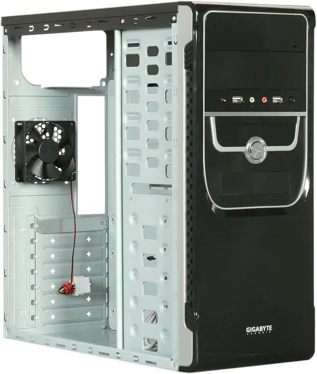 Alt view image 7 of 9 - GIGABYTE GZ-F4HEB Black 0.5mm Steel ATX Mid Tower Computer Case