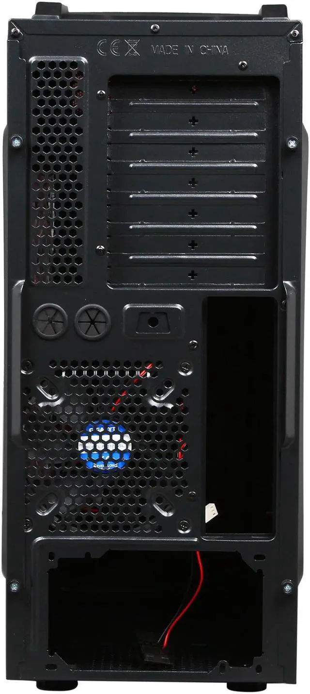 Alt view image 9 of 10 - GIGABYTE Luxo M10 GZ-ZLM10RS Red Plastic / 0.5mm Steel ATX Mid Tower Computer Case