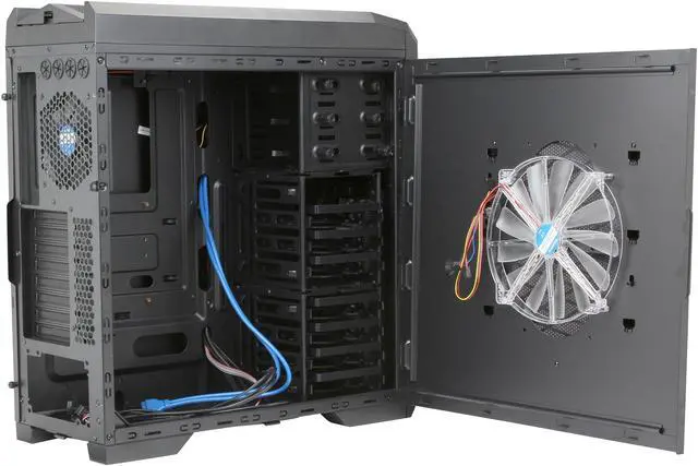 Alt view image 5 of 10 - GIGABYTE SUMO OMEGA GZ-ZSUCWP Black ABS + Steel ATX Mid Tower Mid Tower