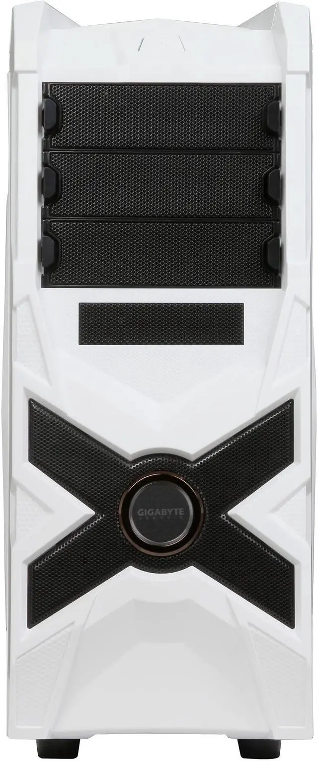 Alt view image 2 of 10 - GIGABYTE Luxo M30  White GZ-ZLM3CO White ABS / Mesh ATX Mid Tower Computer Case