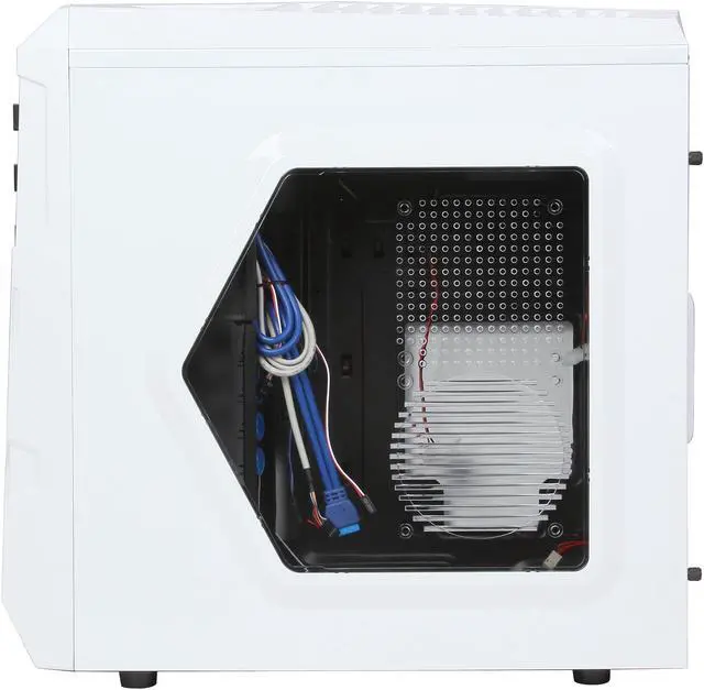 Alt view image 4 of 10 - GIGABYTE Luxo M30  White GZ-ZLM3CO White ABS / Mesh ATX Mid Tower Computer Case
