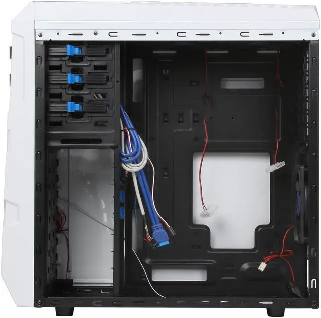 Alt view image 6 of 10 - GIGABYTE Luxo M30  White GZ-ZLM3CO White ABS / Mesh ATX Mid Tower Computer Case