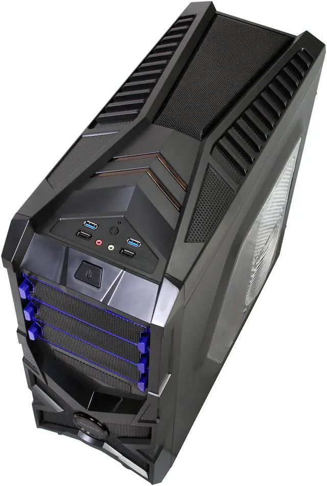 Alt view image 8 of 10 - GIGABYTE Luxo M30  Black GZ-ZLM3BO Black ABS / Mesh ATX Mid Tower Computer Case