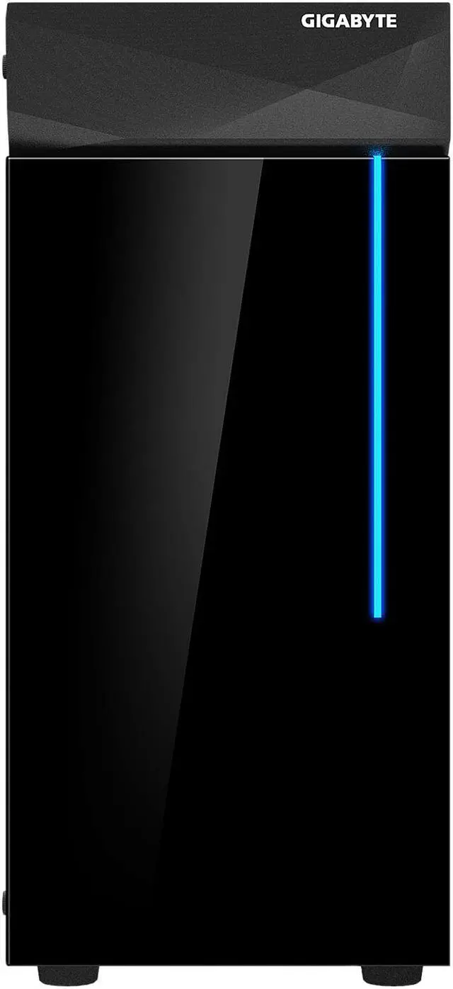 Alt view image 2 of 12 - GIGABYTE C200 GLASS - Black Mid Tower PC Gaming Case, Tempered Glass, PSU Shroud (GB-C200G)