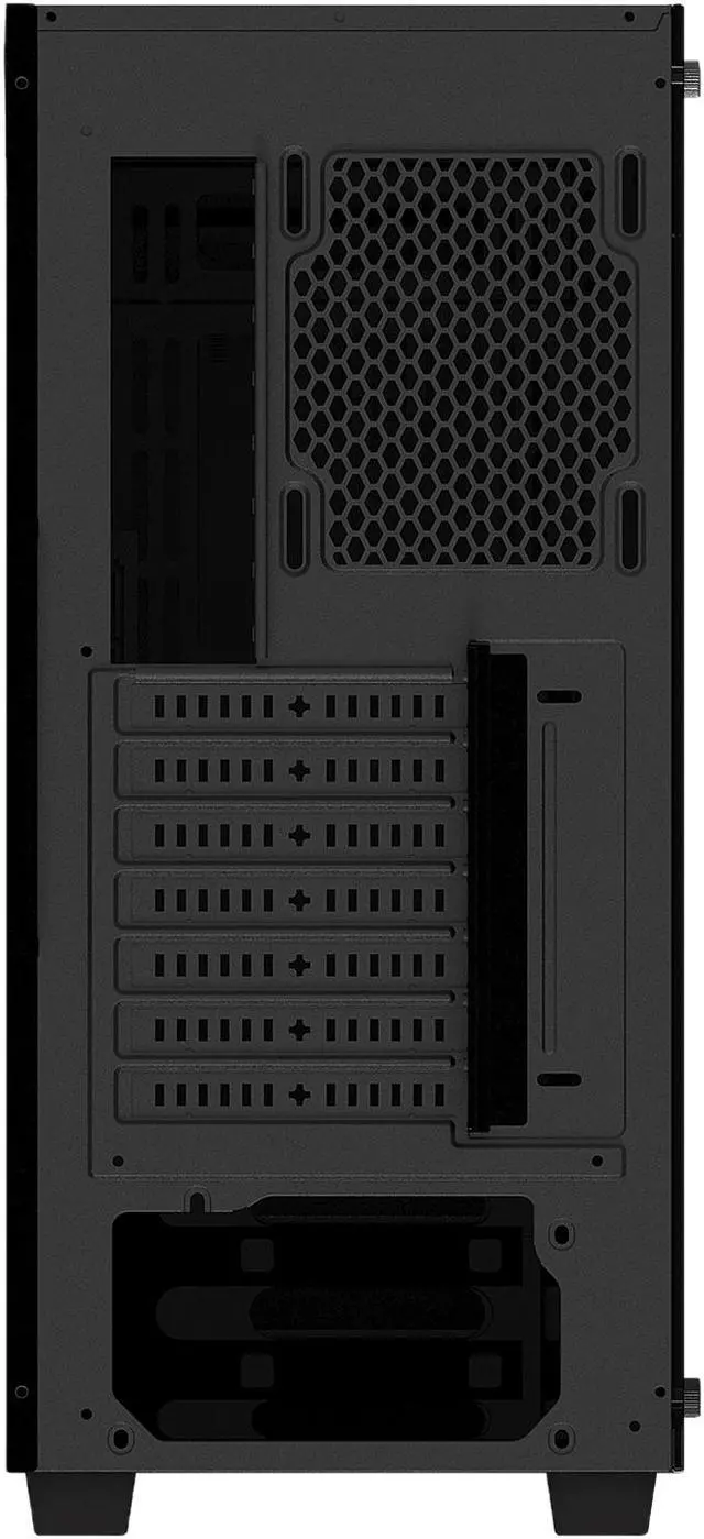 Alt view image 7 of 12 - GIGABYTE C200 GLASS - Black Mid Tower PC Gaming Case, Tempered Glass, PSU Shroud (GB-C200G)