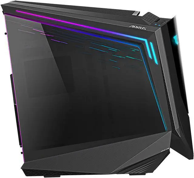Alt view image 5 of 10 - GIGABYTE AORUS C700 GLASS GB-AC700G Black Aluminum / Steel / Plastic / Glass ATX Full Tower Computer Case