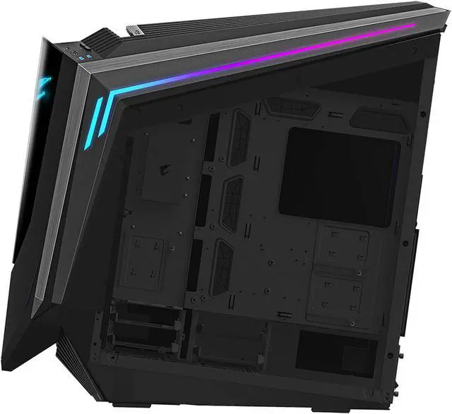 Alt view image 8 of 10 - GIGABYTE AORUS C700 GLASS GB-AC700G Black Aluminum / Steel / Plastic / Glass ATX Full Tower Computer Case
