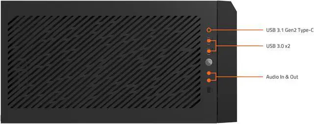 Alt view image 11 of 13 - GIGABYTE AORUS C500 GLASS - Black Mid Tower PC Gaming Case, Tempered Glass, USB Type-C, 4x ARBG Fans Included (GB-AC500G ST)