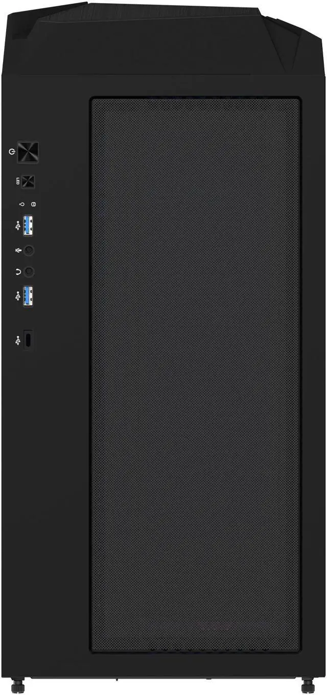 Alt view image 7 of 9 - GIGABYTE C301 GLASS - Black Mid Tower PC Gaming Case, Tempered Glass, USB Type-C, 4x ARBG Fans Included (GB-C301G)