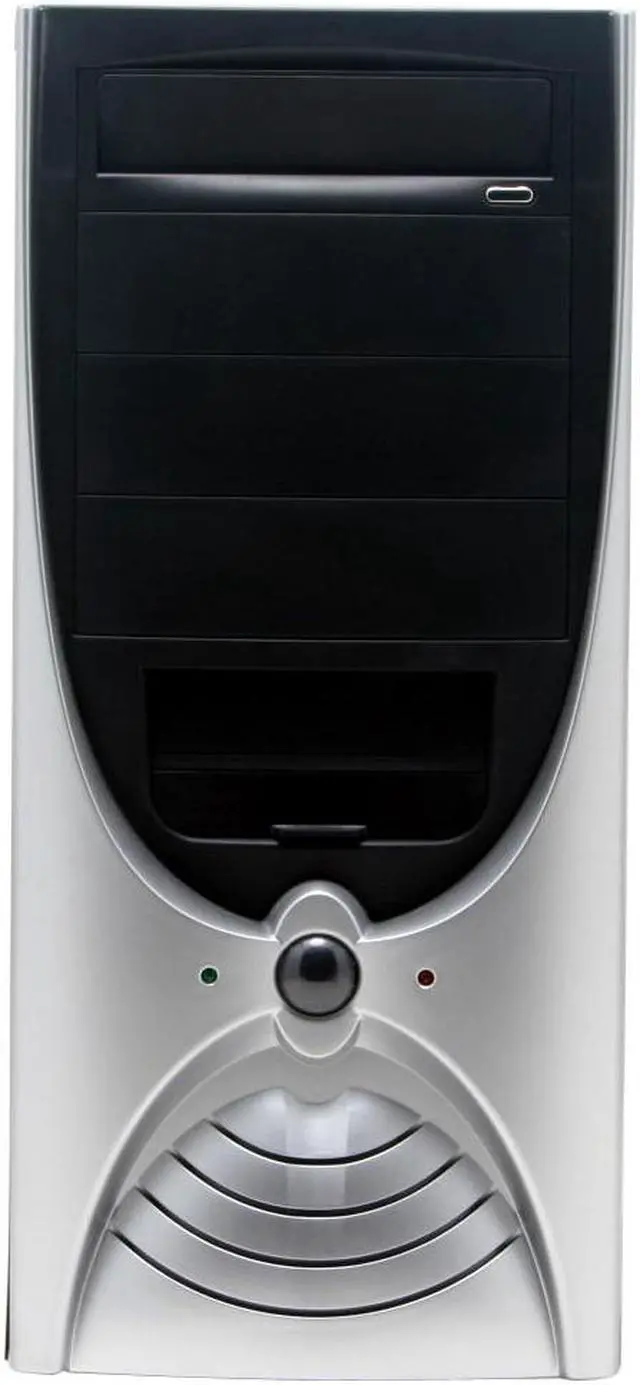 Alt view image 3 of 10 - Winsis WG-04 Black SGCC/ ABS ATX Mid Tower Computer Case 400W Power Supply - OEM
