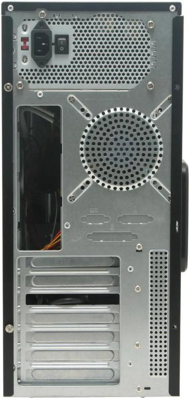 Alt view image 4 of 10 - Winsis WG-04 Black SGCC/ ABS ATX Mid Tower Computer Case 400W Power Supply - OEM