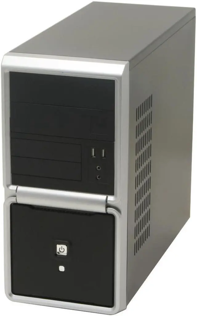 Alt view image 2 of 11 - Winsis WM-09 Black SGCC/ ABS Micro ATX Mini Tower Computer Case 350W Power Supply - OEM