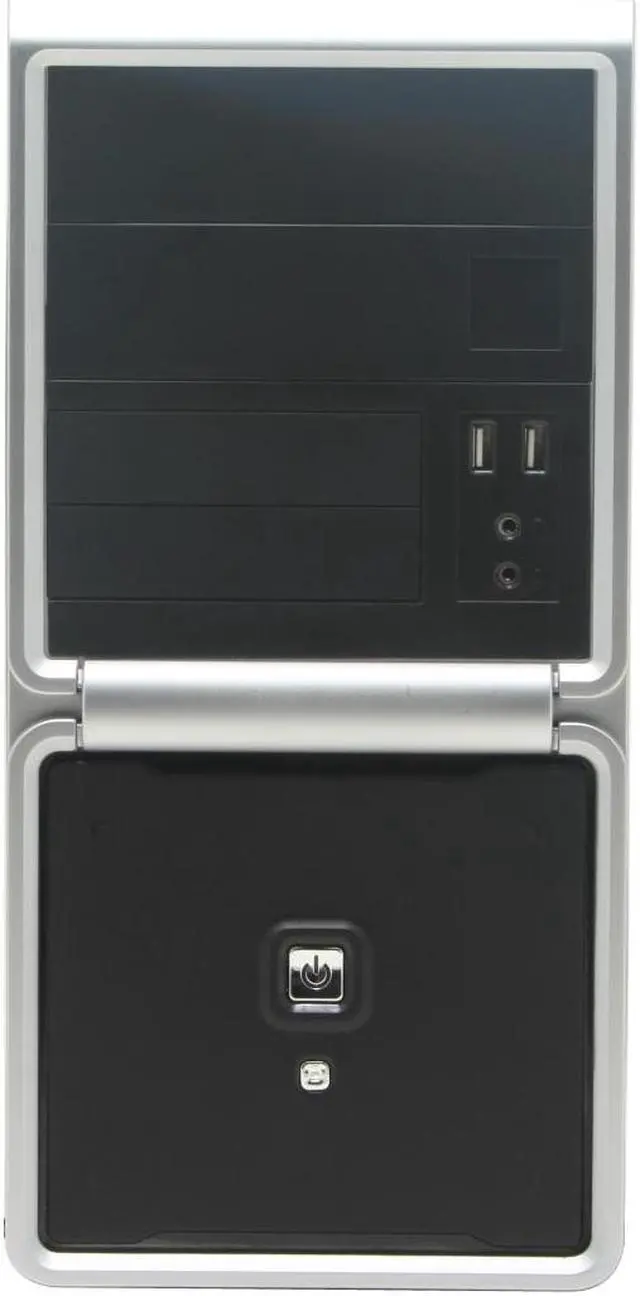 Alt view image 3 of 11 - Winsis WM-09 Black SGCC/ ABS Micro ATX Mini Tower Computer Case 350W Power Supply - OEM