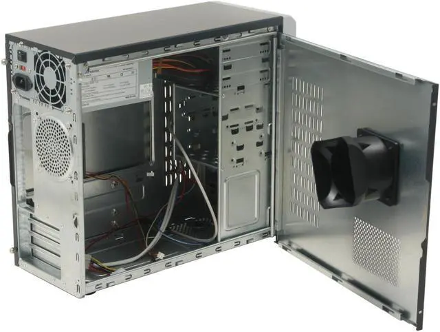 Alt view image 5 of 11 - Winsis WM-09 Black SGCC/ ABS Micro ATX Mini Tower Computer Case 350W Power Supply - OEM