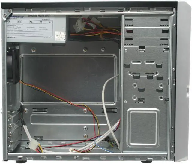 Alt view image 6 of 11 - Winsis WM-09 Black SGCC/ ABS Micro ATX Mini Tower Computer Case 350W Power Supply - OEM