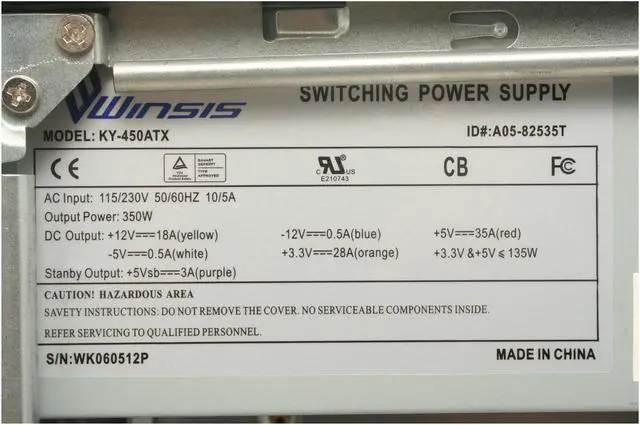 Alt view image 7 of 11 - Winsis WM-09 Black SGCC/ ABS Micro ATX Mini Tower Computer Case 350W Power Supply - OEM