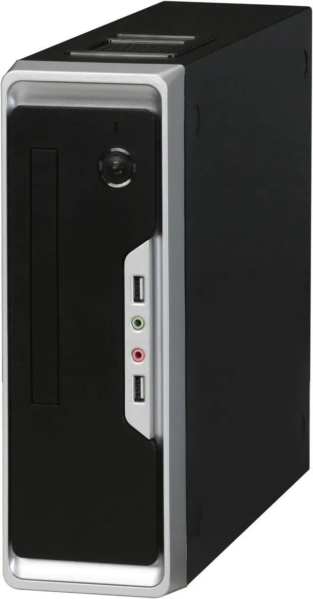 Alt view image 3 of 14 - Winsis Wi-01 Black SGCC / ABS Mini-ITX Tower Computer Case 200W Power Supply