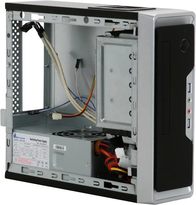 Alt view image 9 of 14 - Winsis Wi-01 Black SGCC / ABS Mini-ITX Tower Computer Case 200W Power Supply