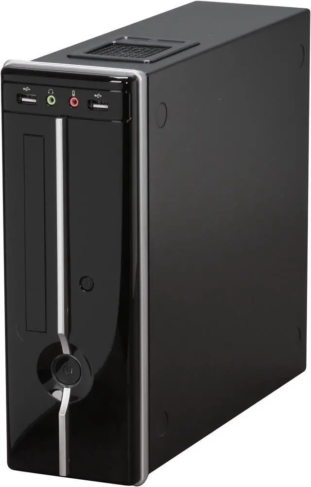 Main image of Winsis Wi-02 Black SGCC / ABS Mini-ITX Tower Computer Case 200W Power Supply