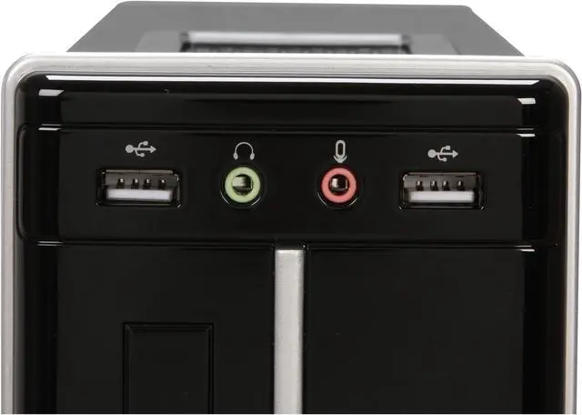 Alt view image 4 of 16 - Winsis Wi-02 Black SGCC / ABS Mini-ITX Tower Computer Case 200W Power Supply