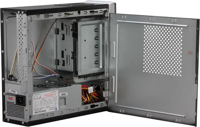 Alt view image 6 of 16 - Winsis Wi-02 Black SGCC / ABS Mini-ITX Tower Computer Case 200W Power Supply