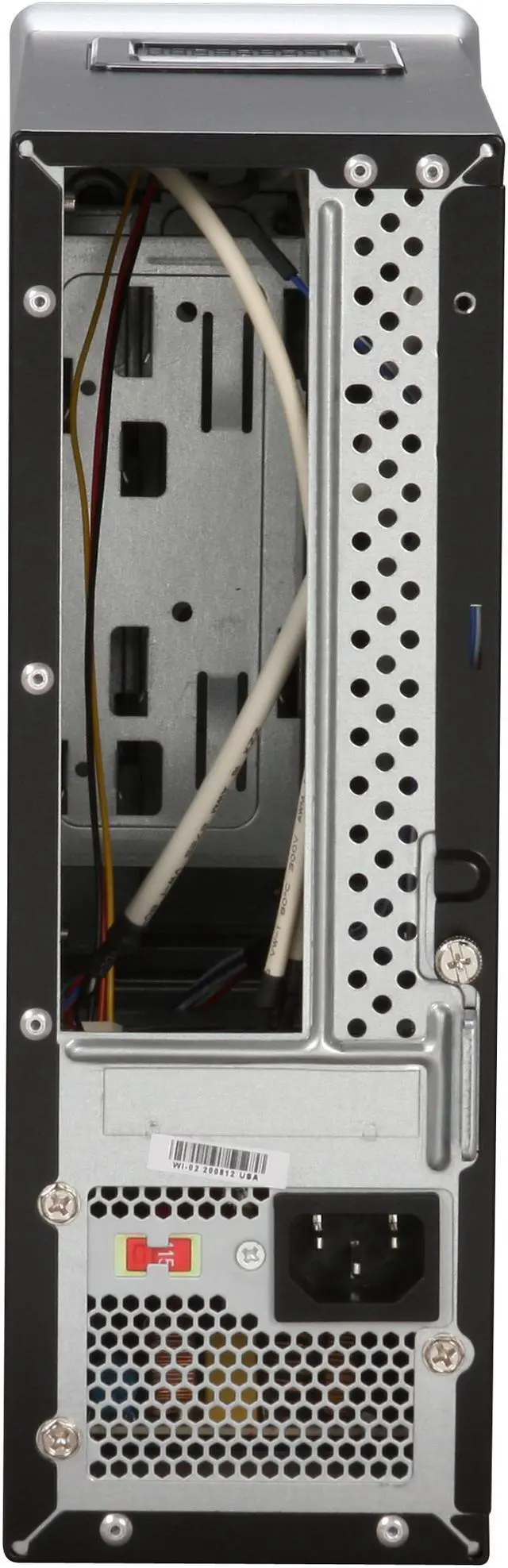 Alt view image 12 of 16 - Winsis Wi-02 Black SGCC / ABS Mini-ITX Tower Computer Case 200W Power Supply