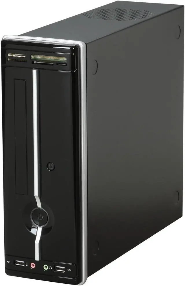 Alt view image 3 of 9 - Winsis Wi-02C SGCC/ABS Mini-ITX Tower Computer Case w/Card Reader 200W Power Supply