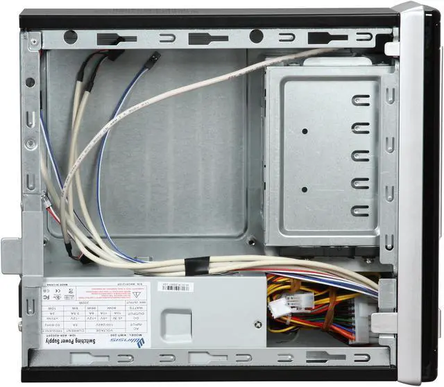 Alt view image 6 of 9 - Winsis Wi-02C SGCC/ABS Mini-ITX Tower Computer Case w/Card Reader 200W Power Supply