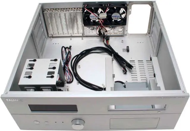 Alt view image 7 of 13 - ZALMAN Silver Aluminum HD160 ATX Media Center / HTPC Case