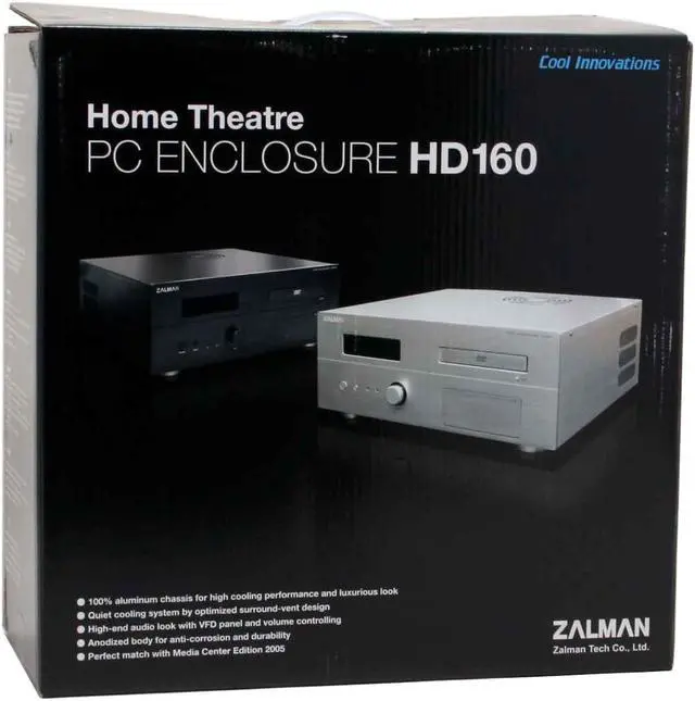 Alt view image 13 of 13 - ZALMAN Silver Aluminum HD160 ATX Media Center / HTPC Case