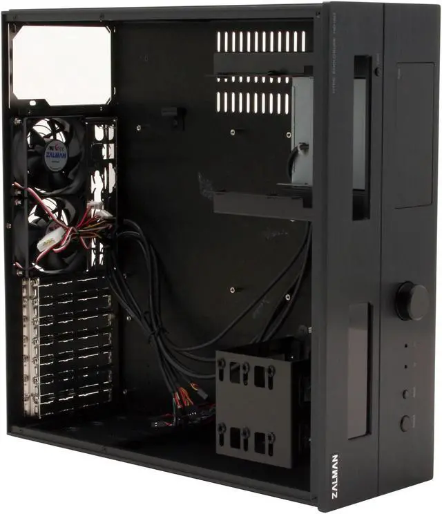 Alt view image 9 of 15 - ZALMAN Black Aluminum HD160B ATX Media Center / HTPC Case
